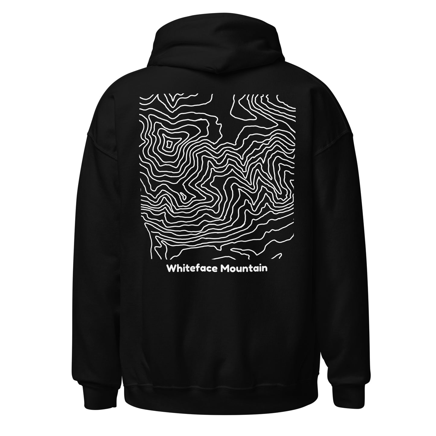 Whiteface Mountain topography hoodie