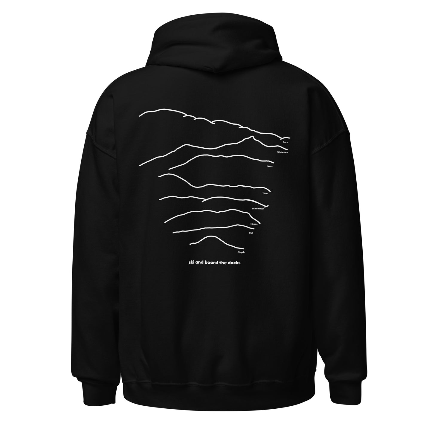 ski mountains of all sizes hoodie