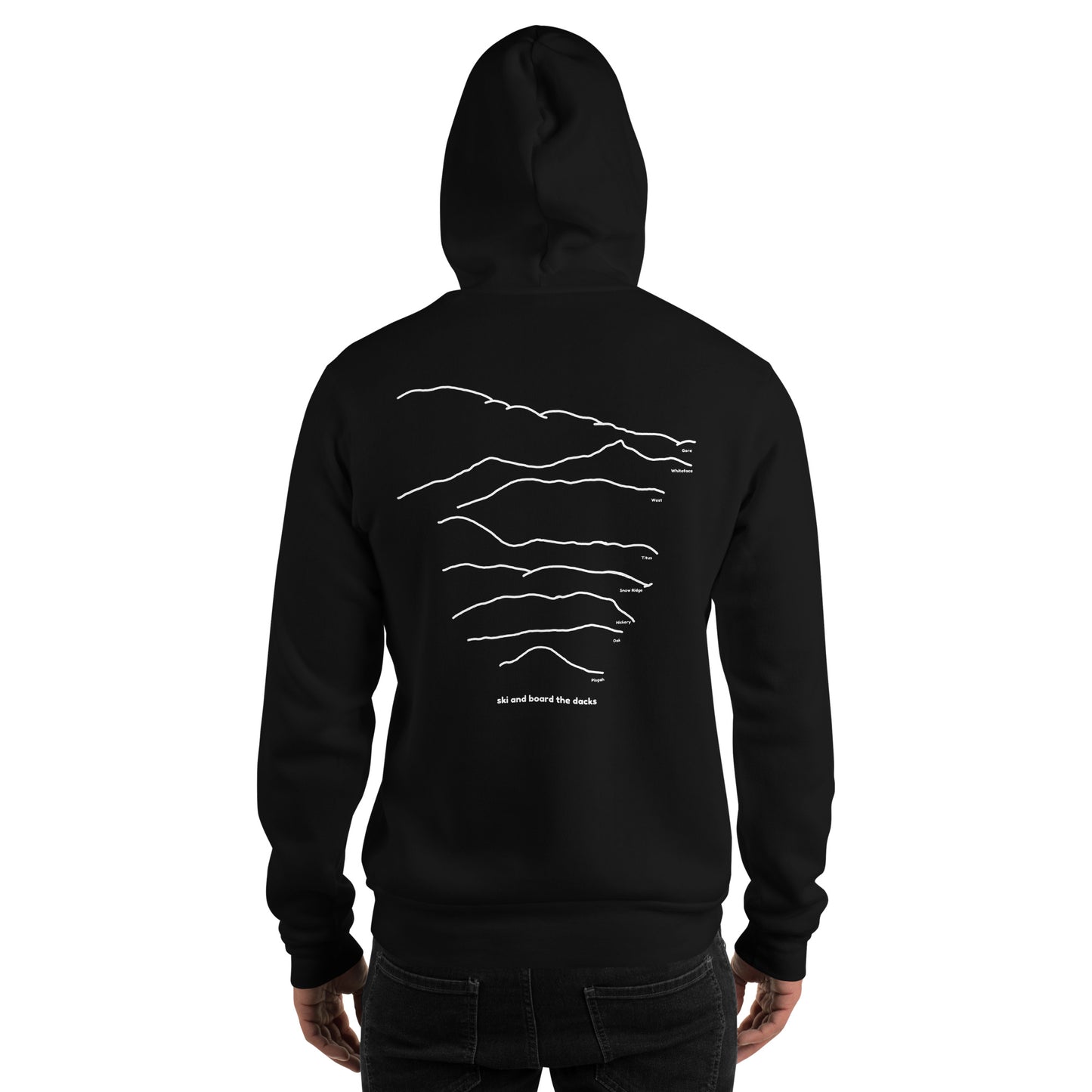 ski mountains of all sizes hoodie