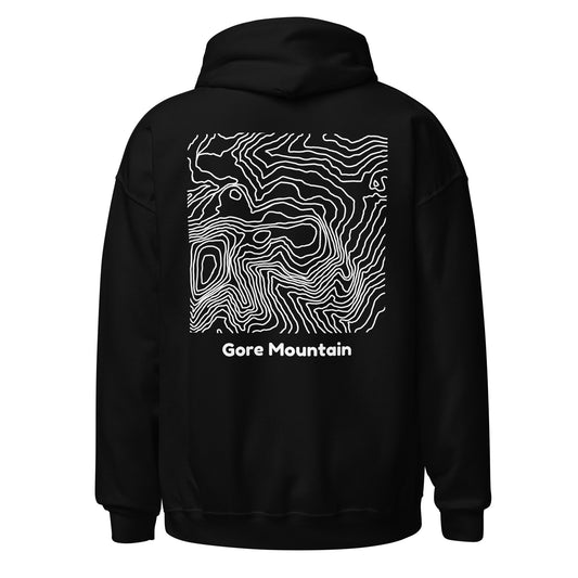 Gore Mountain topography hoodie