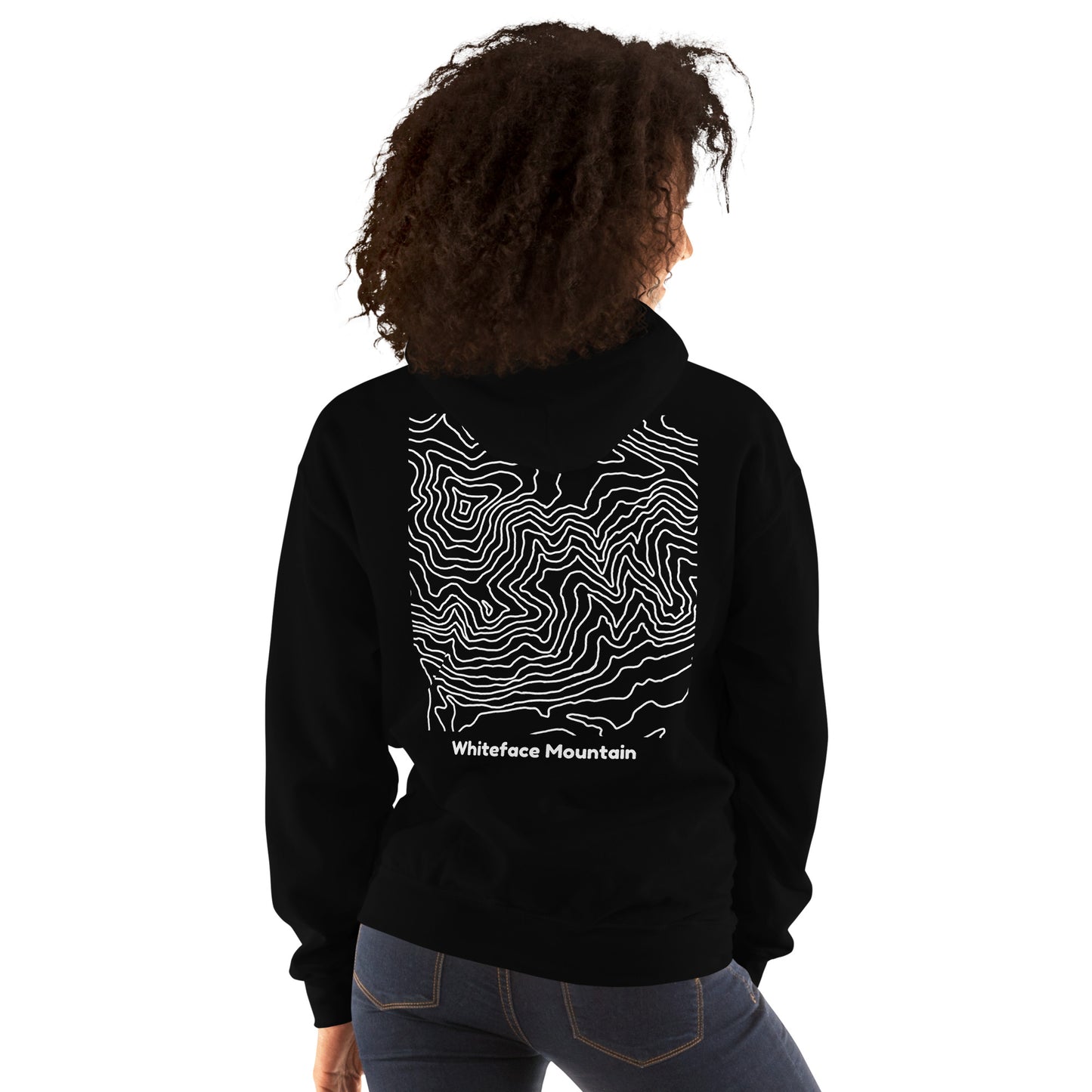 Whiteface Mountain topography hoodie