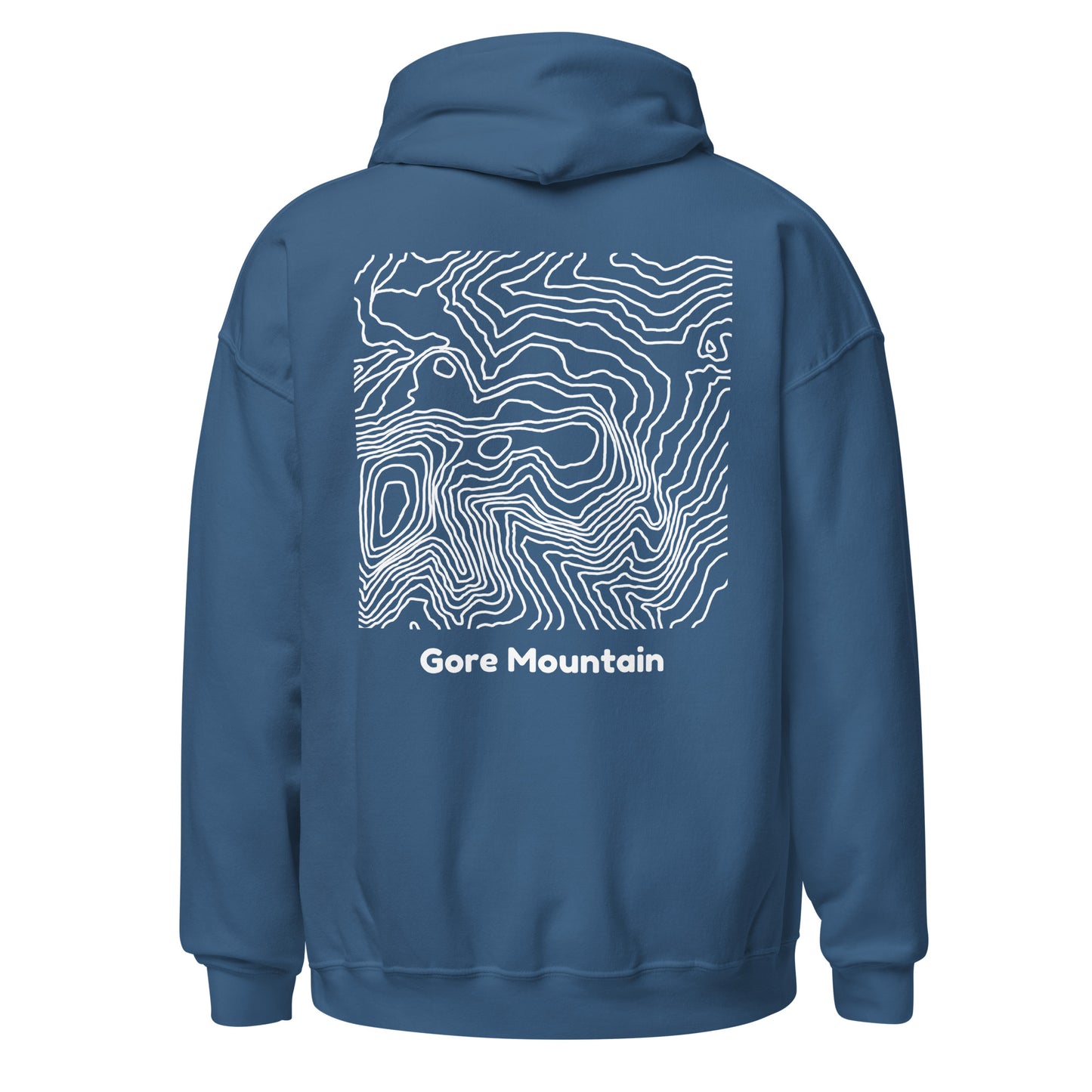 Gore Mountain topography hoodie