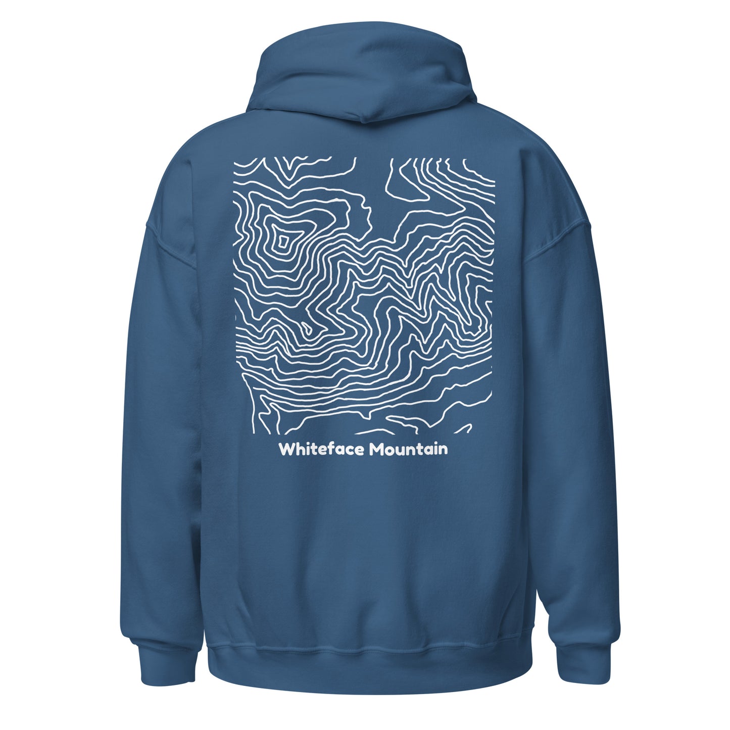 Whiteface Mountain topography hoodie