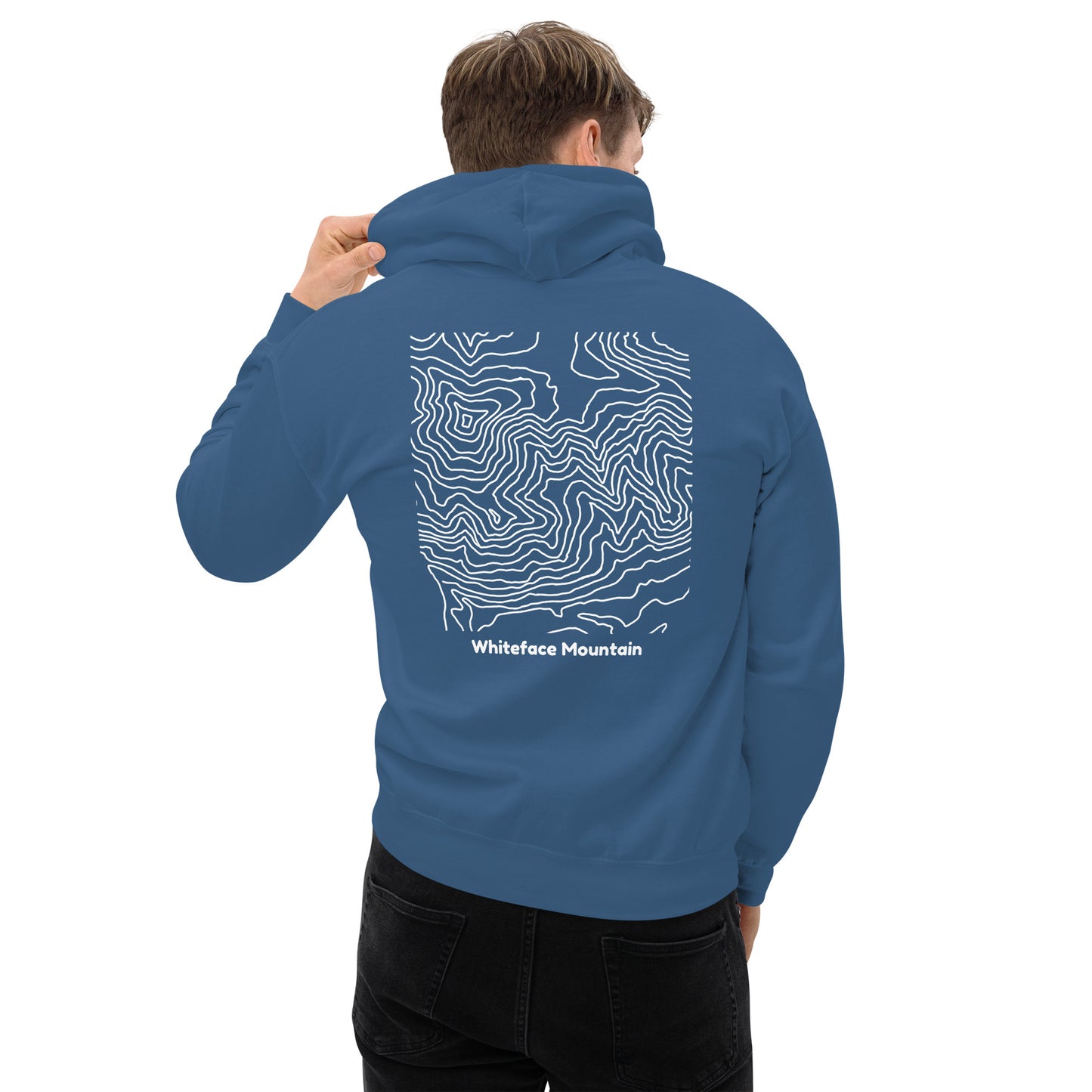 Whiteface Mountain topography hoodie