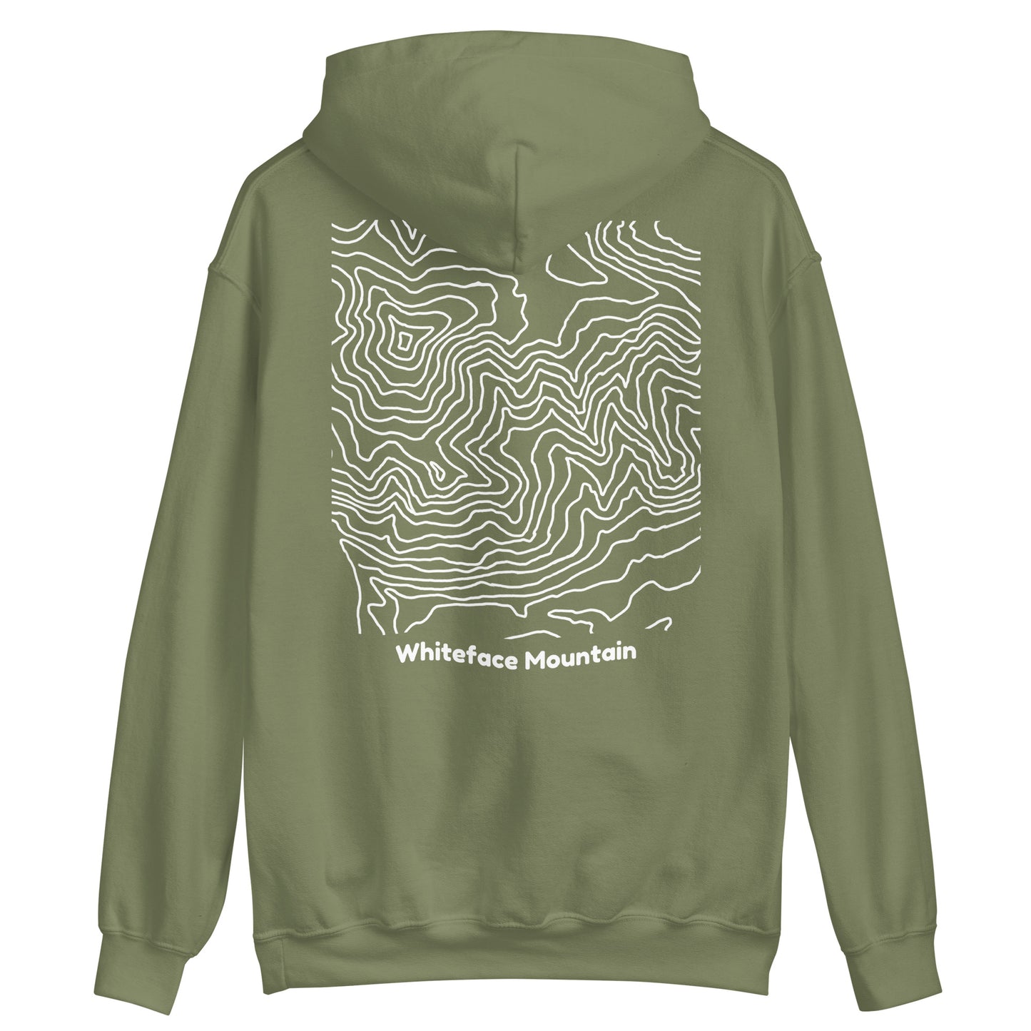 Whiteface Mountain topography hoodie