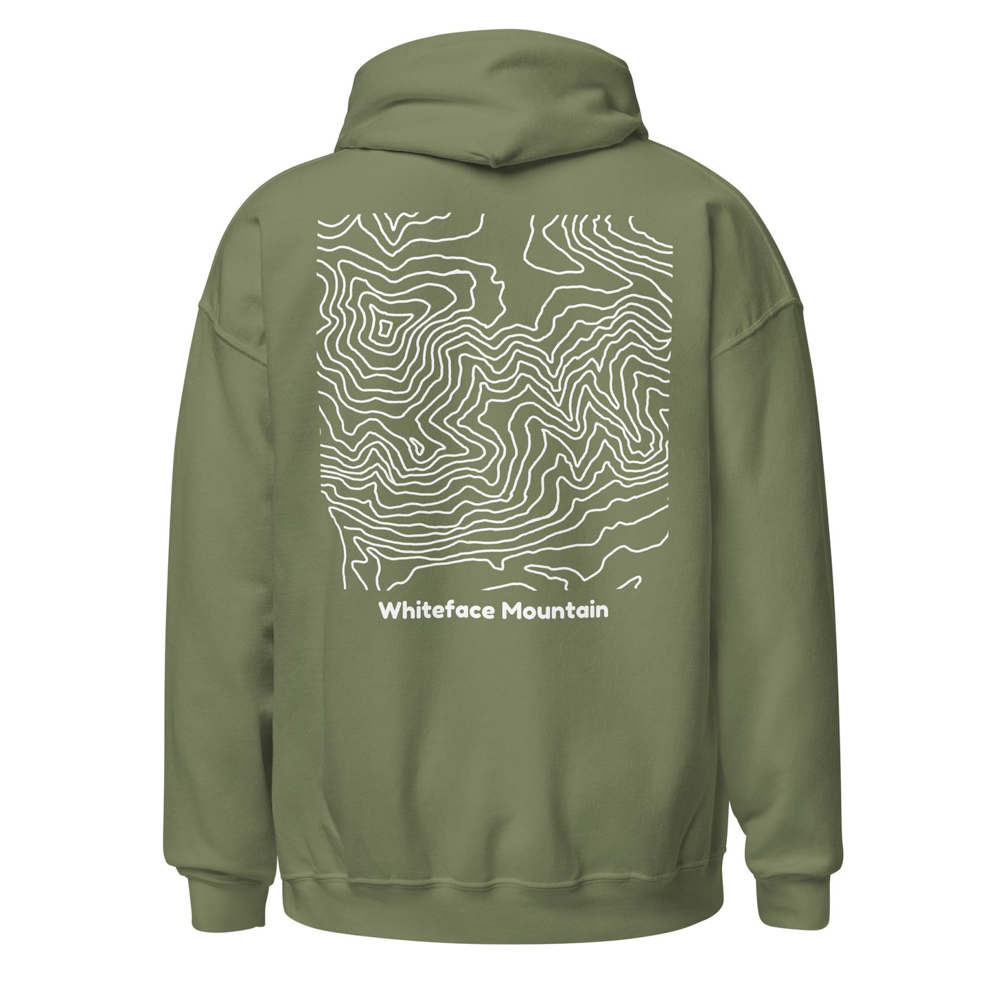 Whiteface Mountain topography hoodie