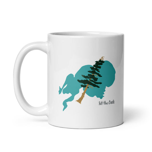 PSC leaning lake mug, 11oz